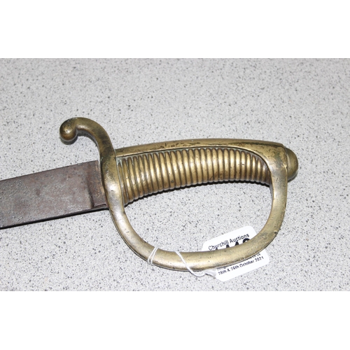 1419 - French Infantryman's Briquet hanger sword circa 1800, approx 74cm long