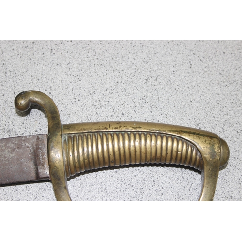 1419 - French Infantryman's Briquet hanger sword circa 1800, approx 74cm long