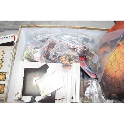 1573 - Gloomhaven; tactical combat fantasy board game with some associated accessories