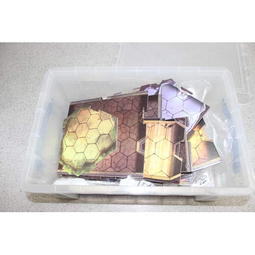 1573 - Gloomhaven; tactical combat fantasy board game with some associated accessories