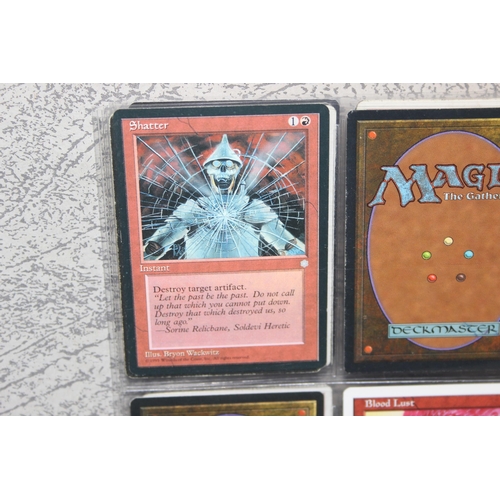 1593 - Single owner collection - A folder of red Magic the Gathering cards in plastic sleeves mostly from t... 