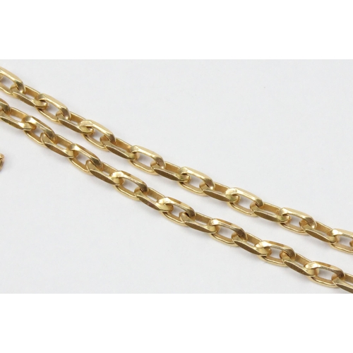 1106 - An Italian 9ct gold cable chain link necklace, marked and XRF confirmed, approx 50cm long, approx 10... 