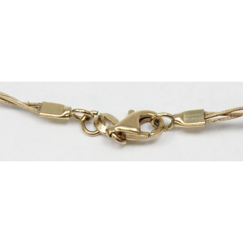 1170 - A vintage 9ct gold filigree and bead necklace, marked 375 and XRF confirmed, approx 40cm long, appro... 