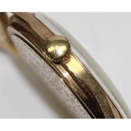 1304 - A vintage Swiss 9ct gold cased Everite 21 jewel wristwatch with mechanical movement and expanding go... 