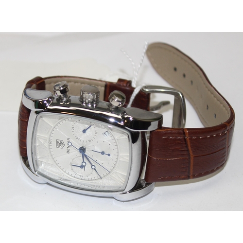 1319 - Benyar dress watch with crocodile effect strap