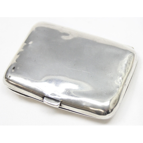 1020O - An antique silver cigarette case of military interest, dedicated 