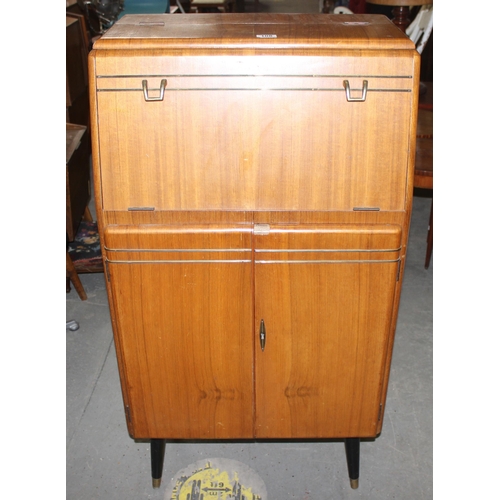 108 - A vintage mid-century cocktail cabinet by Rivington, approx 63cm wide x 42cm deep x 117cm tall