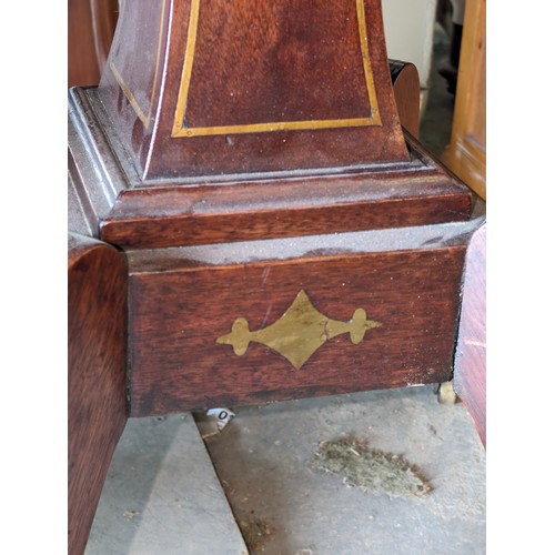 170 - An antique mahogany card table with fold over top, baize lined interior and  games, approx 90cm wide... 