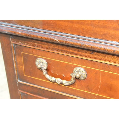 14 - An antique style mahogany fall front bureau or writing desk, approx 63cm wide x 45cm deep x 136cm ta... 