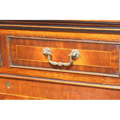 14 - An antique style mahogany fall front bureau or writing desk, approx 63cm wide x 45cm deep x 136cm ta... 