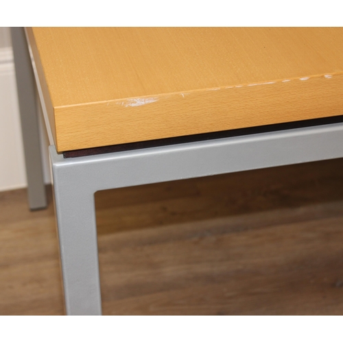 31 - A modern Scandinavian extendable dining table by BoConcept, seemingly unmarked, approx 184cm wide x ... 