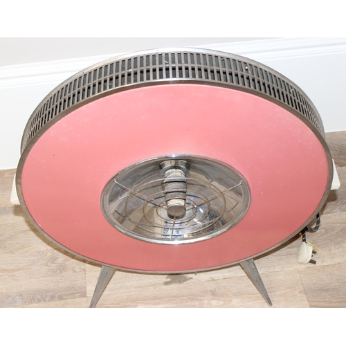 334 - A retro Sofono heater or electric fire, approx 65cm wide x 12cm deep x 69cm tall