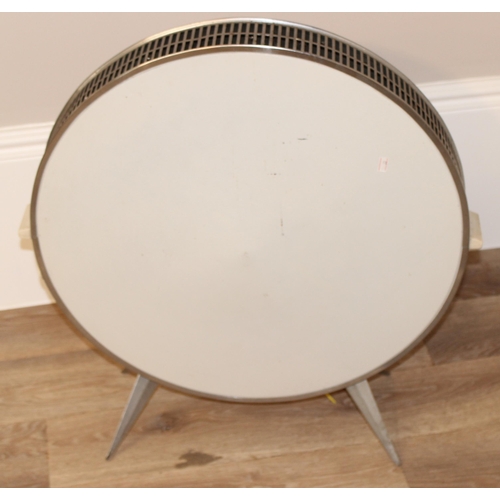 334 - A retro Sofono heater or electric fire, approx 65cm wide x 12cm deep x 69cm tall