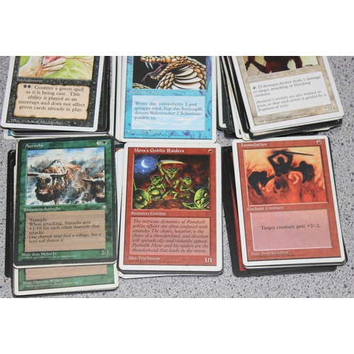 611 - Single owner collection - A box of different coloured Magic the Gathering cards mostly from the 90's... 