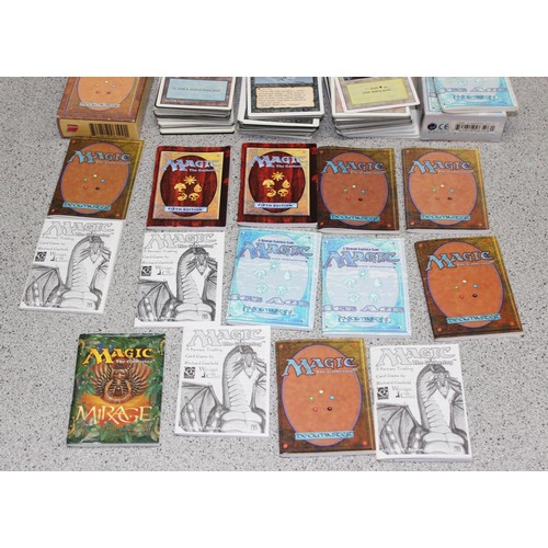 611 - Single owner collection - A box of different coloured Magic the Gathering cards mostly from the 90's... 