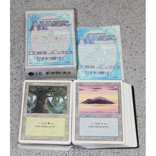 611 - Single owner collection - A box of different coloured Magic the Gathering cards mostly from the 90's... 