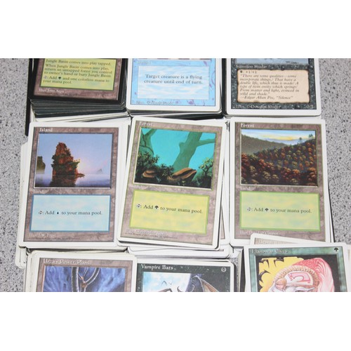 611 - Single owner collection - A box of different coloured Magic the Gathering cards mostly from the 90's... 