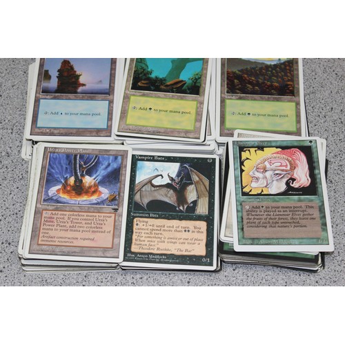 611 - Single owner collection - A box of different coloured Magic the Gathering cards mostly from the 90's... 