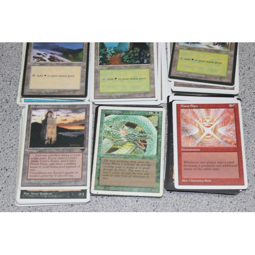 611 - Single owner collection - A box of different coloured Magic the Gathering cards mostly from the 90's... 