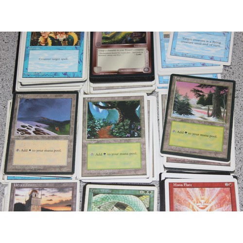 611 - Single owner collection - A box of different coloured Magic the Gathering cards mostly from the 90's... 