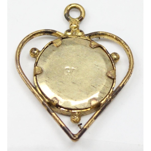 1152 - 3 assorted lockets to inc a 9ct gold back & front locket, a rolled gold locket and a heart shaped go... 