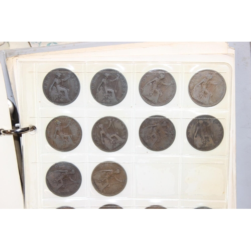 1200 - 2 coin collectors albums and contents, mainly British coins to a large number of 500 silver coins fr... 