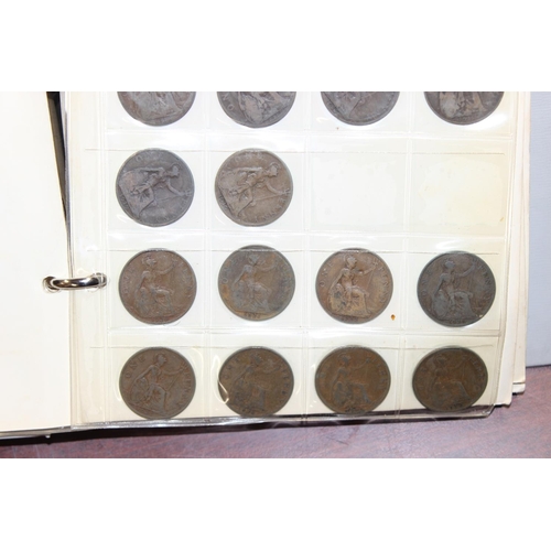 1200 - 2 coin collectors albums and contents, mainly British coins to a large number of 500 silver coins fr... 