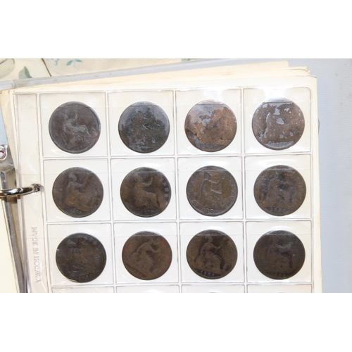 1200 - 2 coin collectors albums and contents, mainly British coins to a large number of 500 silver coins fr... 