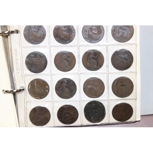 1200 - 2 coin collectors albums and contents, mainly British coins to a large number of 500 silver coins fr... 