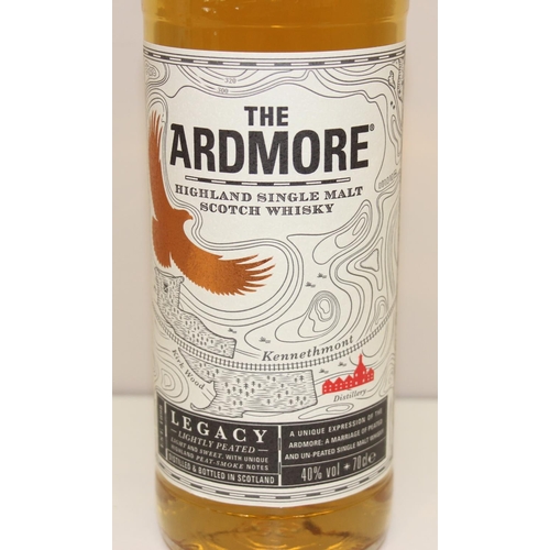 1520 - Mix of single malt whisky to incl 2 bottles of The Ardmore Highland Scotch, and part set of Bowmore ... 