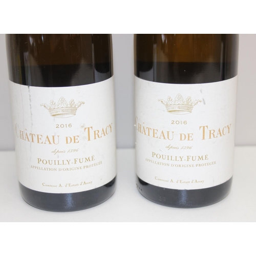 1523 - 4 bottles of French white wine to incl Chateau de Tracy Puoilly-Fume and Georges Duboeuf Fleurie