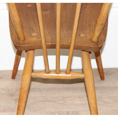 155 - Set of 4 retro Ercol model 391 dining chairs