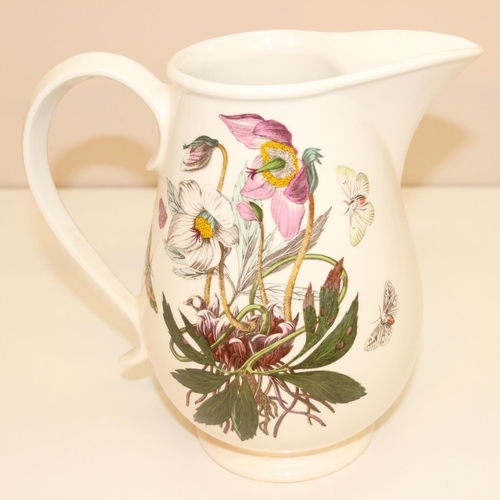 1708 - 3 large pieces of Portmeirion ceramic items in the Botanic Garden design, to incl vases and a jug, t... 