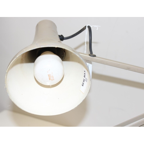 256 - Vintage Anglepoise Apex 90 desk lamp in mushroom colour