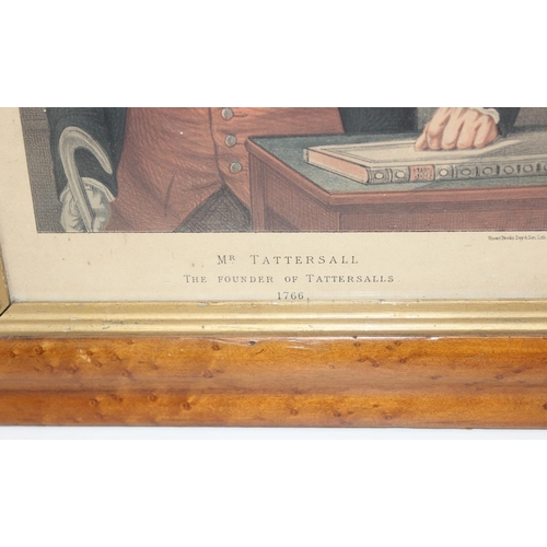 429 - 5 antique and later pictures and prints to include an 1880 print of Mr Tattersall, approx 37cm x 49c... 