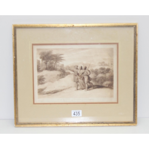 435 - Christ and His Disciples Going to Emmaus, etching with mezzotint by Richard Earlom (1743-1822) after... 