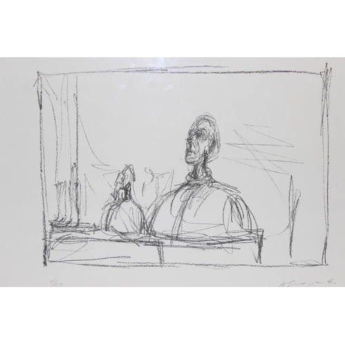 440 - Alberto Giacometti (Swiss, 1901-1965): A limited edition print in frame of 'Bust In L'Workshop', app... 