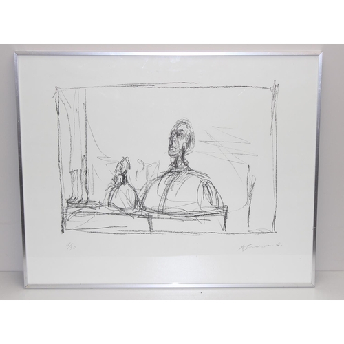 440 - Alberto Giacometti (Swiss, 1901-1965): A limited edition print in frame of 'Bust In L'Workshop', app... 