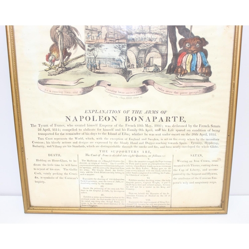 453 - 3 assorted antique and vintage Satirical prints to inc Napoleon 