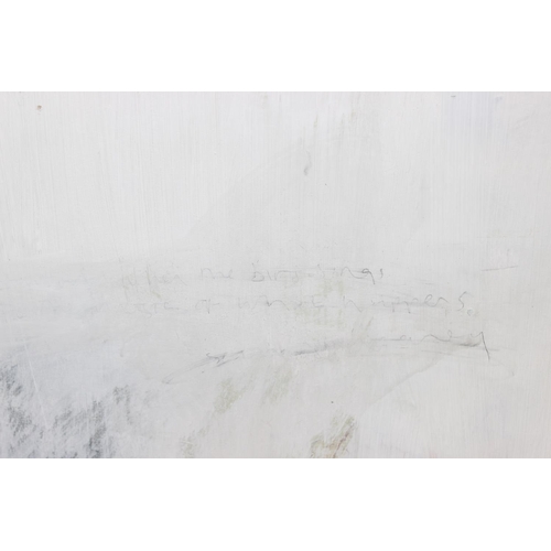 458 - Rachel Plummer - large contemporary abstract oil on board, signed verso, approx 100 x 81cm