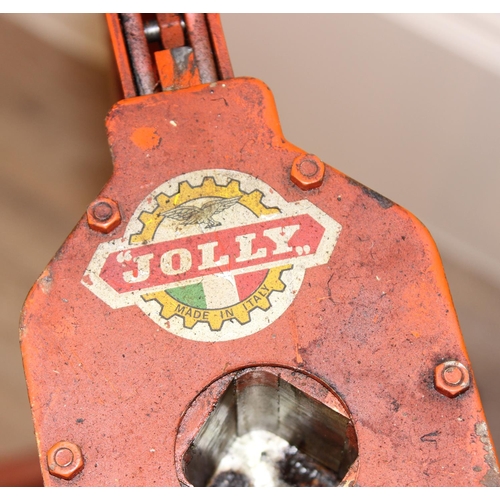 700 - Italian made 'Jolly' bottle corking press, approx 95cm