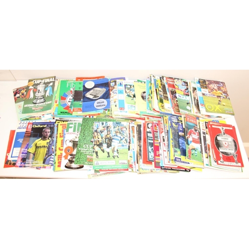 702 - A collection of over 250 football programmes from Division one to non league; they include 16 FA cup... 