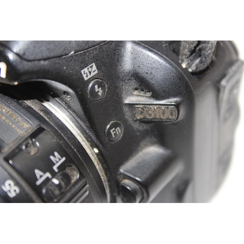 705 - Qty of assorted Nikon related camera odds to in lenses etc and 2 digital cameras, D40 & D3100