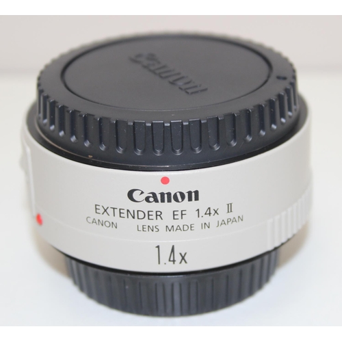 708 - Canon Extender EF 1.4x II lens in case