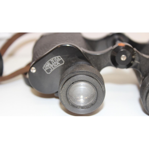 709 - Carl Zeiss Jena Deltrentis 8x30 binoculars with leather case