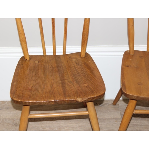 155 - Set of 4 retro Ercol model 391 dining chairs