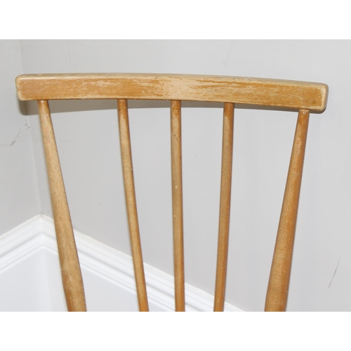 155 - Set of 4 retro Ercol model 391 dining chairs