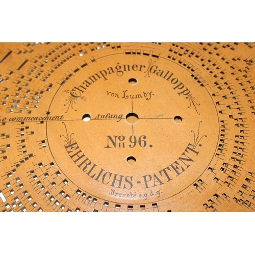 1745 - 19 assorted antique perforated cardboard symphonion or music box discs, each approx 33cm in diameter