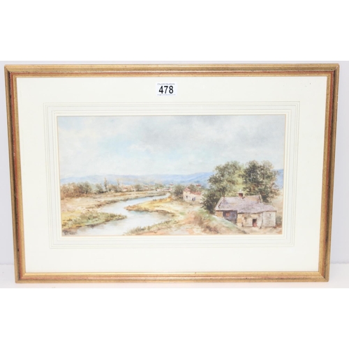 478 - P Edward (XIX-XX) watercolour landscape entitled 