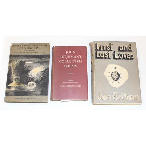 507 - 3 vintage books related to the works of Sir John Betjeman to include, John Betjeman's Collected Poem... 